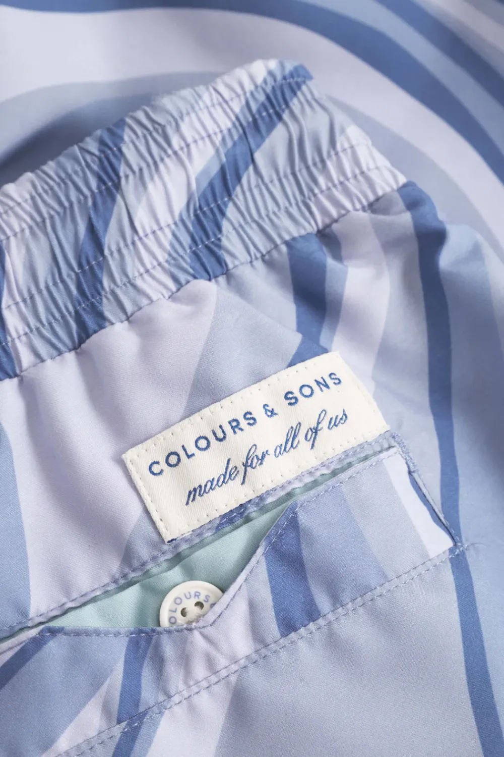 Colours & Sons Badehose Printed - Pacific*Herren Badehosen