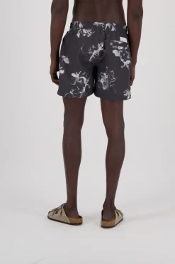 Colours & Sons Badehose Printed - Smoke Black*Herren Badehosen