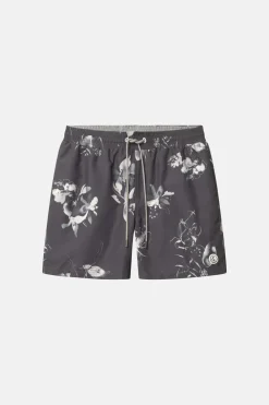 Colours & Sons Badehose Printed - Smoke Black*Herren Badehosen