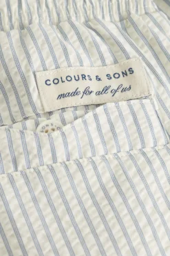 Colours & Sons Badehose Seersucker - Blue Stripes*Herren Badehosen