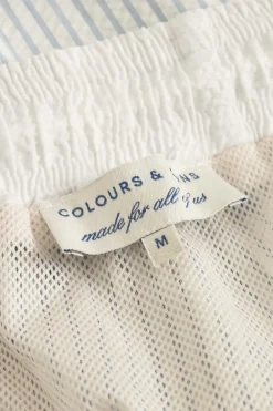 Colours & Sons Badehose Seersucker - Blue Stripes*Herren Badehosen