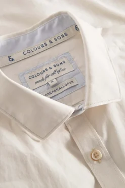 Colours & Sons Basic Hemd Popeline - Offwhite*Herren Hemden|Hemden