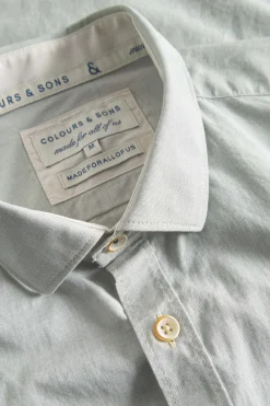 Colours & Sons Basic Hemd Popeline - Pistachio*Herren Hemden|Hemden