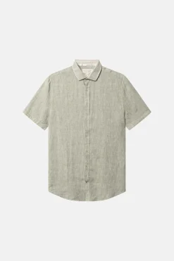 Colours & Sons Basic Leinen Hemd - Olive*Herren Hemden