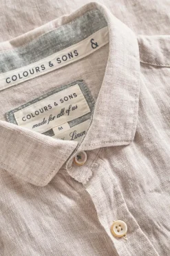 Colours & Sons Basic Leinen Hemd - Tent*Herren Hemden