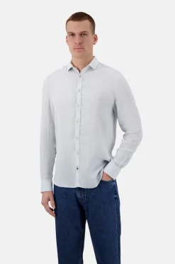 Colours & Sons Basic Leinen Hemd - Vintage Blue*Herren Hemden