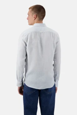 Colours & Sons Basic Leinen Hemd - Vintage Blue*Herren Hemden