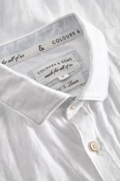 Colours & Sons Basic Leinen Hemd - White*Herren Hemden