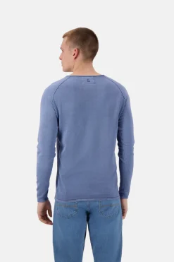 Colours & Sons Basic Pullover Pocket - Denim*Herren Pullover|Pullover