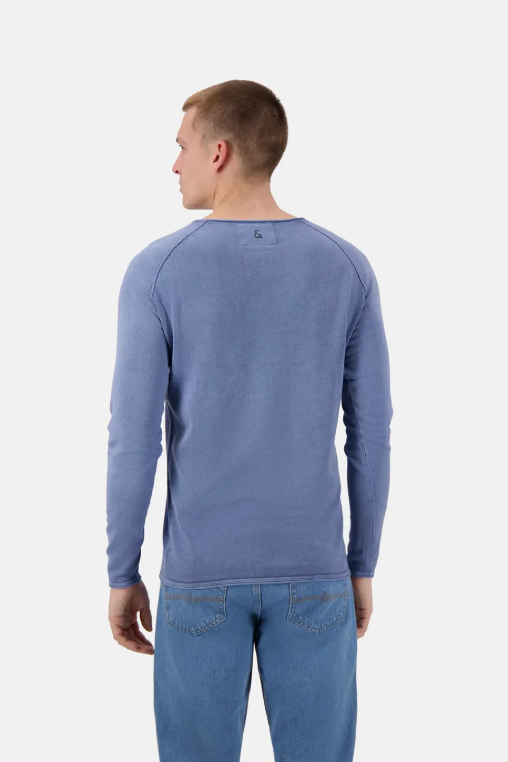 Colours & Sons Basic Pullover Pocket - Denim*Herren Pullover|Pullover