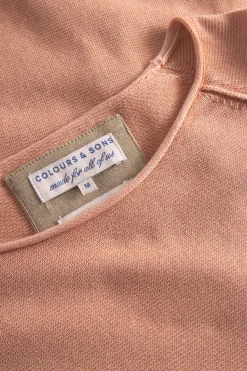 Colours & Sons Basic Pullover Pocket - Peach*Herren Pullover|Pullover