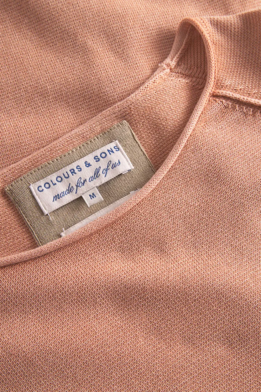 Colours & Sons Basic Pullover Pocket - Peach*Herren Pullover|Pullover