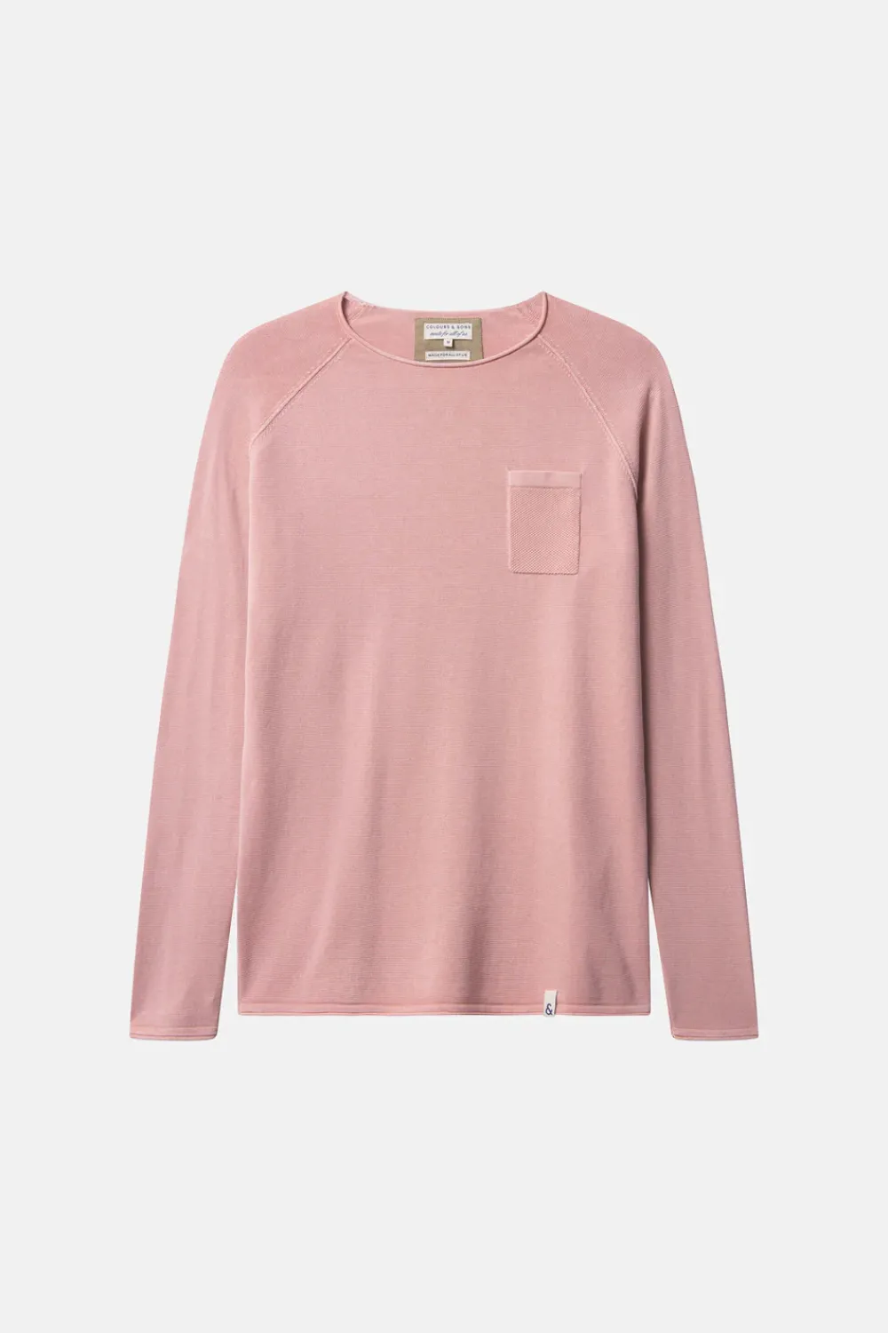Colours & Sons Basic Pullover Pocket - Powder*Herren Pullover|Pullover