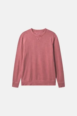 Colours & Sons Basic Sweatshirt-washed - Rosewood*Herren Sweatshirts