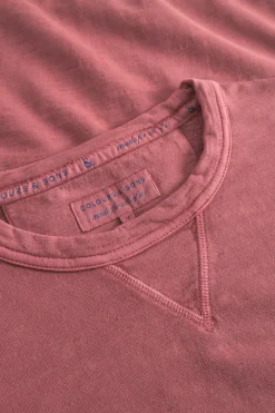 Colours & Sons Basic Sweatshirt-washed - Rosewood*Herren Sweatshirts