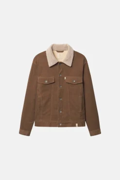 Colours & Sons Cord Trucker Jacke-Fellkragen - Soil*Herren Jacken