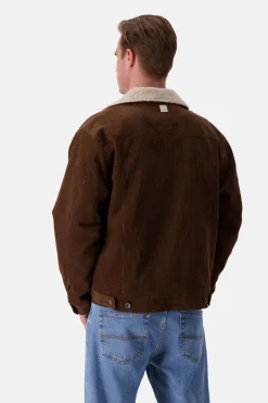 Colours & Sons Cord Trucker Jacke-Fellkragen - Soil*Herren Jacken