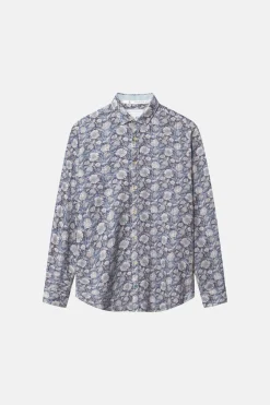 Colours & Sons Hemd gemuster - Fuji Flowers*Herren Hemden