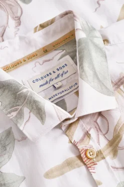 Colours & Sons Hemd gemustert - Botanical*Herren Hemden