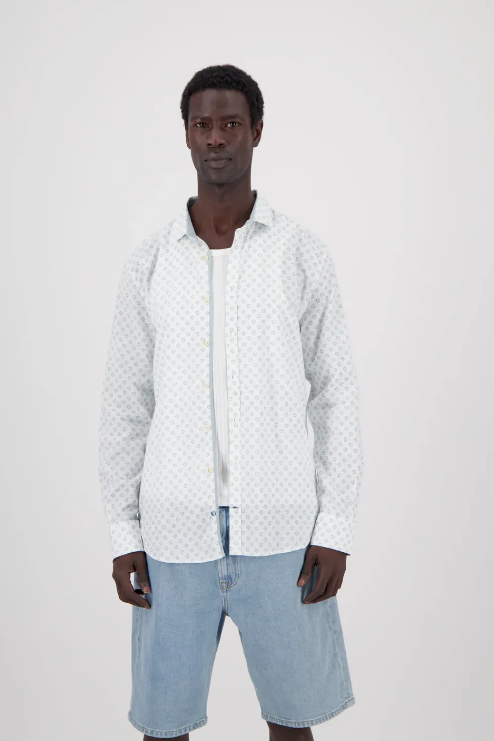 Colours & Sons Hemd gemustert - Kimono Daisy*Herren Hemden