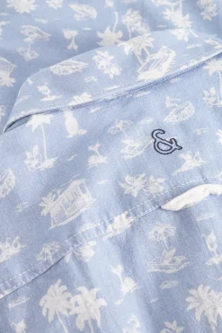 Colours & Sons Hemd gemustert - Sky Beach Print*Herren Hemden