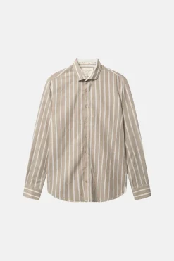 Colours & Sons Hemd gestreift Leinenmischung - Tent Stripes*Herren Hemden