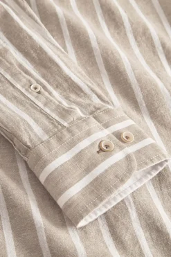Colours & Sons Hemd gestreift Leinenmischung - Tent Stripes*Herren Hemden