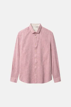 Colours & Sons Hemd Leinen Blend - Mauve*Herren Hemden