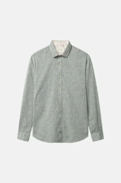 Colours & Sons Hemd Leinen Blend - Sage*Herren Hemden