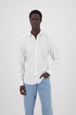 Colours & Sons Hemd Leinen Blend - White*Herren Hemden