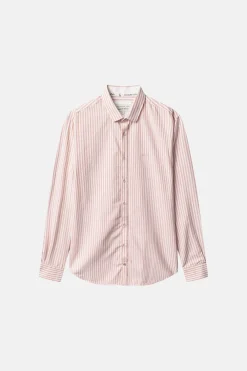 Colours & Sons Hemd Oxford Stripes - Salmon Stripes*Herren Hemden