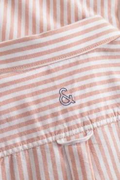 Colours & Sons Hemd Oxford Stripes - Salmon Stripes*Herren Hemden