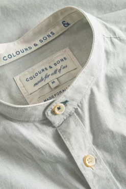 Colours & Sons Hemd Stehkragen - Pistachio*Herren Hemden