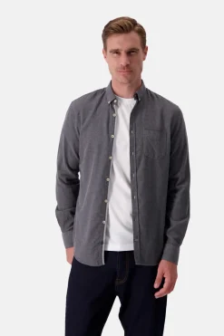 Colours & Sons Hemd Twill Basic - Anthracite*Herren Hemden|Hemden