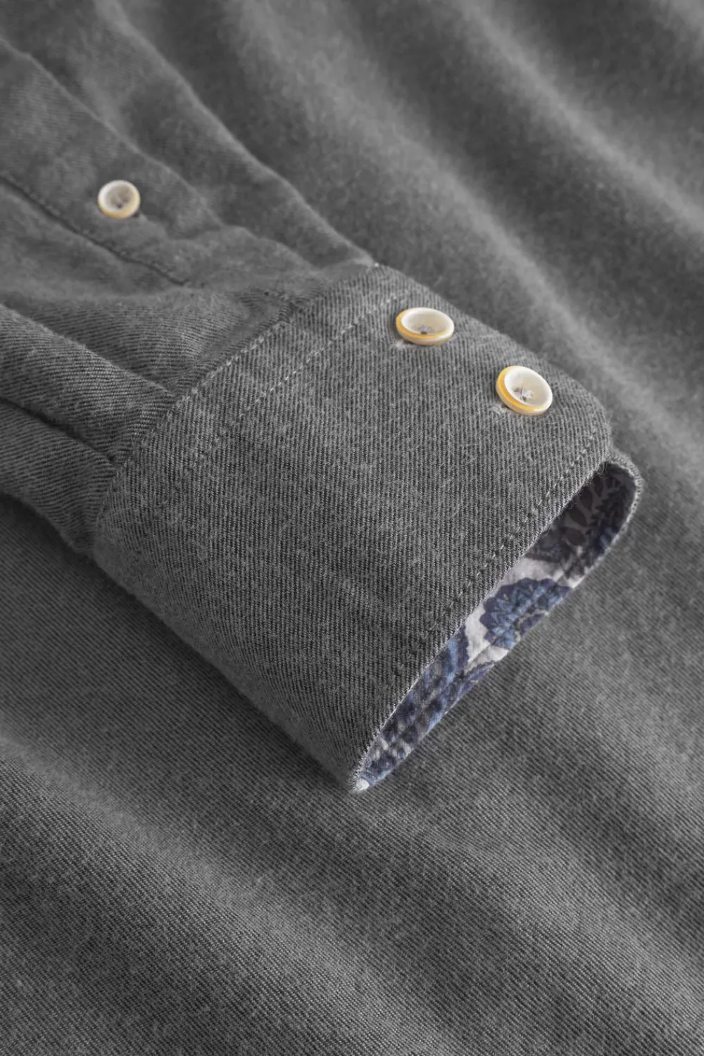 Colours & Sons Hemd Twill Basic - Anthracite*Herren Hemden|Hemden