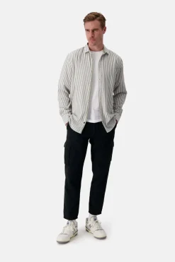 Colours & Sons Hemd Twill Basic - Clover Stripes*Herren Hemden|Hemden