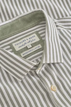 Colours & Sons Hemd Twill Basic - Clover Stripes*Herren Hemden|Hemden