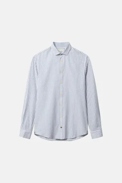 Colours & Sons Hemd Twill Basic - Lake Stripes*Herren Hemden|Hemden