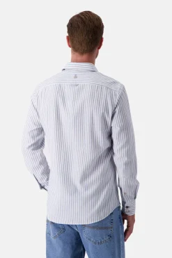 Colours & Sons Hemd Twill Basic - Lake Stripes*Herren Hemden|Hemden