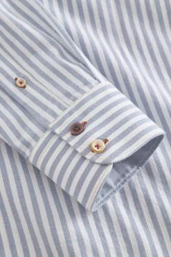 Colours & Sons Hemd Twill Basic - Lake Stripes*Herren Hemden|Hemden