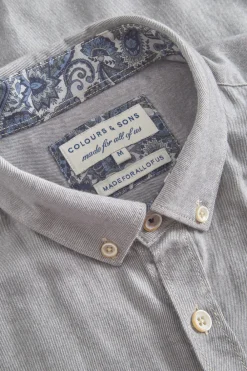 Colours & Sons Hemd Twill Basic - Silver*Herren Hemden|Hemden