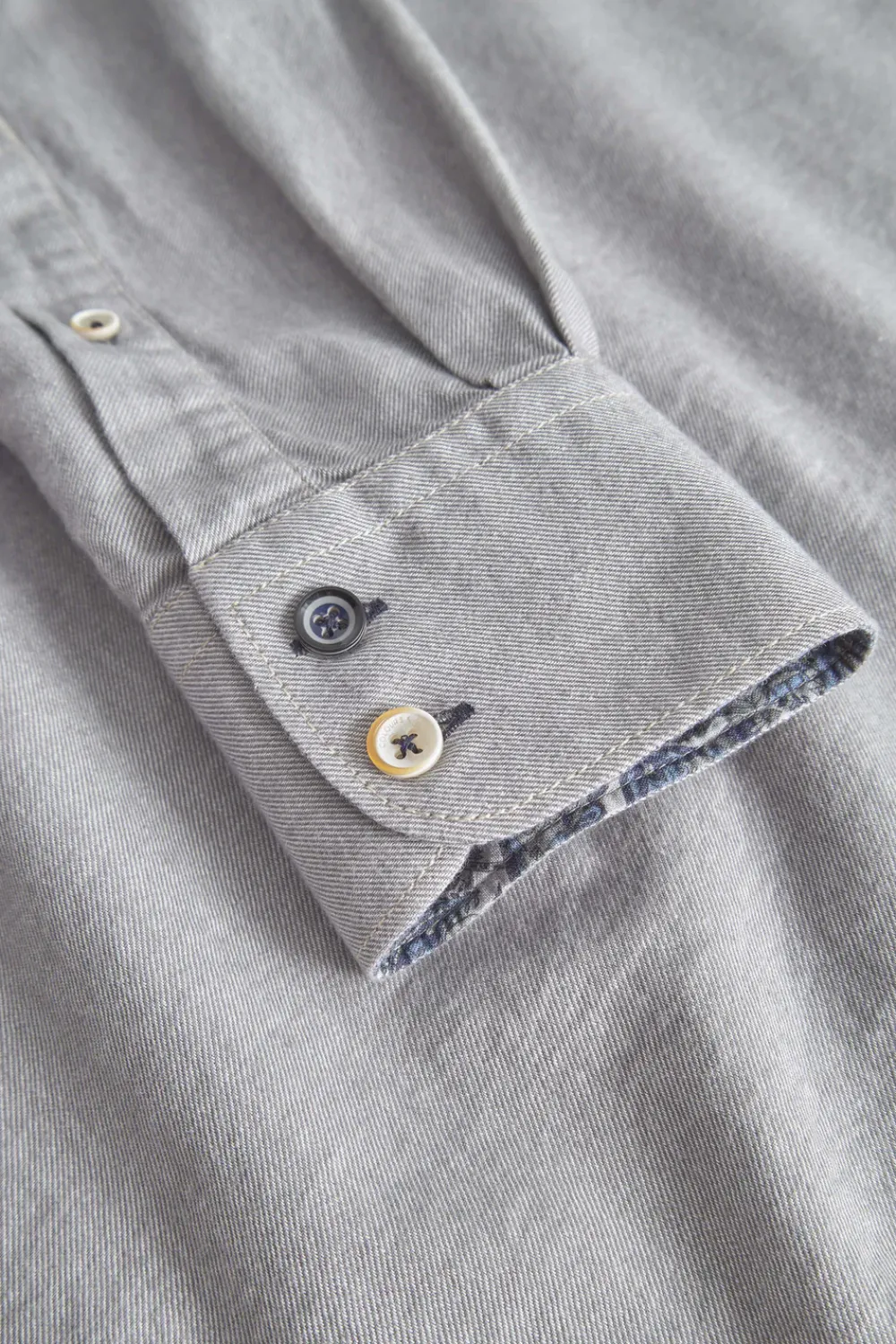 Colours & Sons Hemd Twill Basic - Silver*Herren Hemden|Hemden