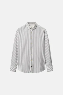 Colours & Sons Hemd Twill Basic - Silver Stripes*Herren Hemden|Hemden