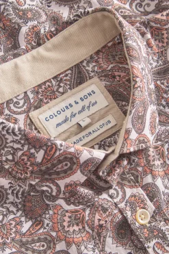 Colours & Sons Hemd-gemustert - Mezcal Paisley*Herren Hemden