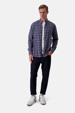 Colours & Sons Hemd-gemustert - Navy Vichy*Herren Hemden
