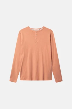 Colours & Sons Henley - Slub - Peach*Herren T-Shirts & Polos|Longsleeves