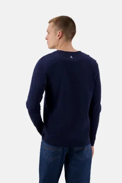 Colours & Sons Henley Shirt Slub - Navy*Herren T-Shirts & Polos|Longsleeves