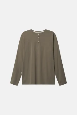 Colours & Sons Henley Shirt Slub - Olive*Herren T-Shirts & Polos|Longsleeves