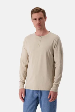 Colours & Sons Henley Shirt Slub - Tent*Herren T-Shirts & Polos|Longsleeves