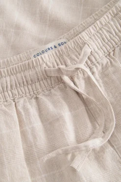 Colours & Sons Hose Leinen Blend - Tent Check*Herren Hosen